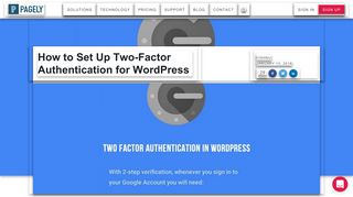 How to Set Up Two-Factor Authentication for WordPress - Pagely
