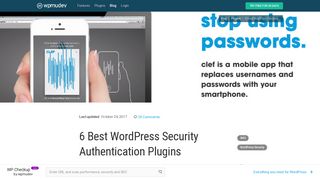 6 Best WordPress Security Authentication Plugins - WPMU DEV