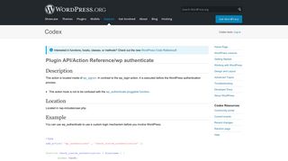 Plugin API/Action Reference/wp authenticate « WordPress Codex