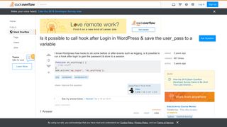 Is it possible to call hook after Login in WordPress & save the ...