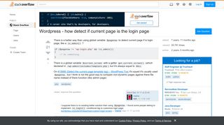 Wordpress - how detect if current page is the login page - Stack ...