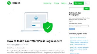 How to Make Your WordPress Login Secure - Jetpack
