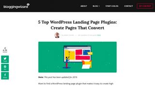 5 Top Landing Page Plugins For WordPress: 2019 Comparison ...