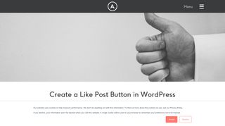 Create a Like Post Button in WordPress | Atomic Smash