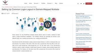 Setting Up Common Login-Logout in Domain-Mapped Multisite ...