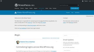 login – Make WordPress.org