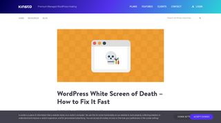 WordPress White Screen of Death - How to Fix It Fast - Kinsta