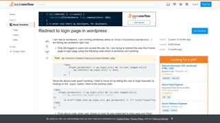 Redirect to login page in wordpress - Stack Overflow