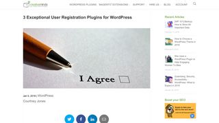3 Exceptional User Registration Plugins for WordPress