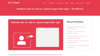 Redirect user by role to custom page after login - Wordpress - Easy ...
