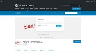 Always Remember Me | WordPress.org