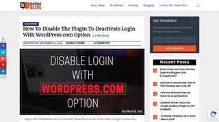 How to Disable login with WordPress.com option - GetSetBlog