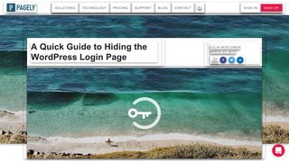 A Quick Guide to Hiding the WordPress Login Page - Pagely