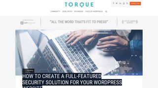 How to Create a Full-Featured Security Solution For Your WordPress ...