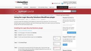 Using the Login Security Solutions WordPress plugin | InMotion Hosting