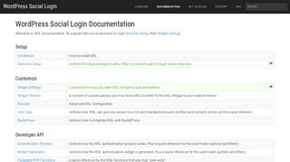 WordPress Social Login Documentation