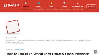 How To Log In To WordPress Using A Social Network — Smashing ...