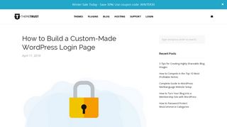 How to Build a Custom-Made WordPress Login Page | ThemeTrust
