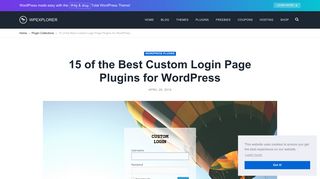 15 of the Best Custom Login Page Plugins for WordPress - WPExplorer