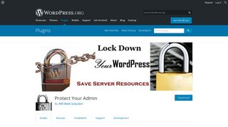 Protect Your Admin | WordPress.org