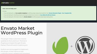 Envato Market WordPress Plugin