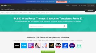 WordPress Themes & Website Templates from ThemeForest