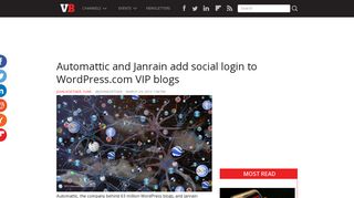 Automattic and Janrain add social login to Wordpress.com VIP blogs ...