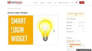 Smart Login WordPress Widget - AppThemes Marketplace