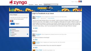 Login to Facebook on pc issue — Words With Friends - Zynga Forums