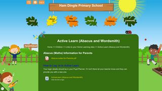 Active Learn (Abacus and Wordsmith) | Ham Dingle Primary School