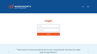 Login - Wordsworth Asset Management