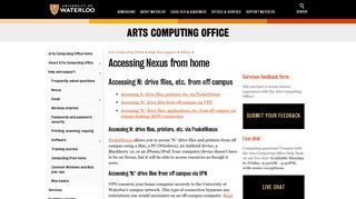 Accessing Nexus from home | Arts Computing Office | University of ...
