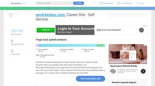 Access work4arbys.com. Career Site - Self Service