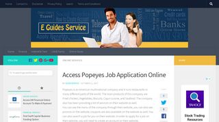 www.work4popeyes.com - Access Popeyes Job Application Online