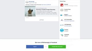 Workamajig - Running a Creative Project Remotely... | Facebook