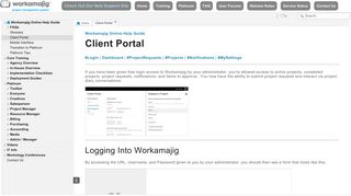 Client Portal - Workamajig Online Help Guide