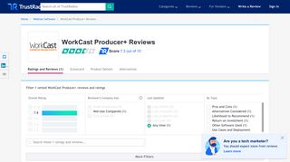 WorkCast Producer+ Reviews & Ratings | TrustRadius
