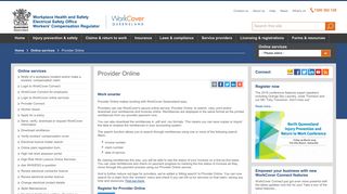 Provider Online - worksafe.qld.gov.au