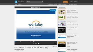 Chiquita and Workday at the HR Technology Presentation - SlideShare