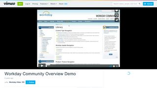 Workday Community Overview Demo on Vimeo