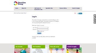 Login to your Direct Line Group Careers account
