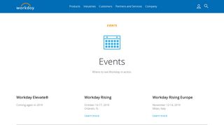 Events | Workday