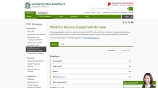 Workfare Income Supplement Scheme - CPF