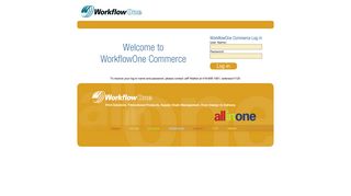 WorkflowOne Commerce Log In
