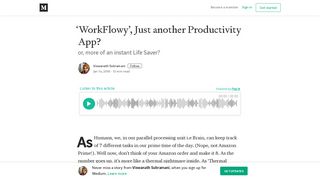 'WorkFlowy', Just another Productivity App? – Viswanath Subramani ...
