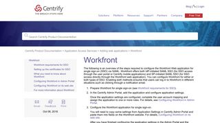 Workfront - Centrify Product Documentation