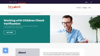 fit2work Working With Children Check Verification