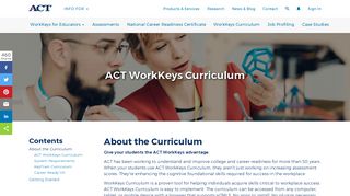 WorkKeys Curriculum - ACT