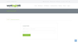 User account | Worklogic HR
