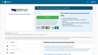 Workmen's Auto Insurance Company: Login, Bill Pay, Customer ...